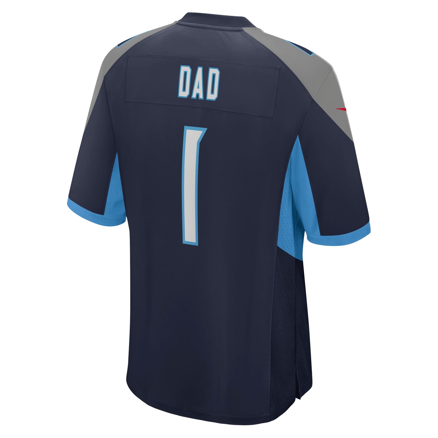 Tennessee Titans Number 1 Dad Navy Game Jersey JS8326