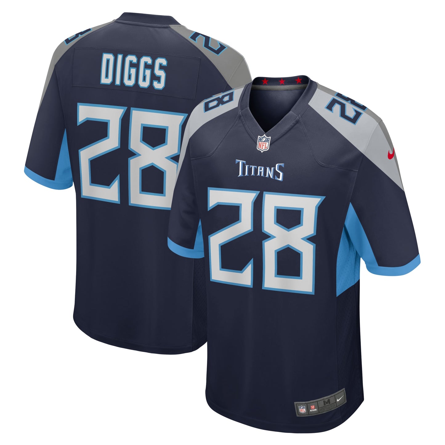 Tennessee Titans Quandre Diggs Navy Game Jersey JS1708