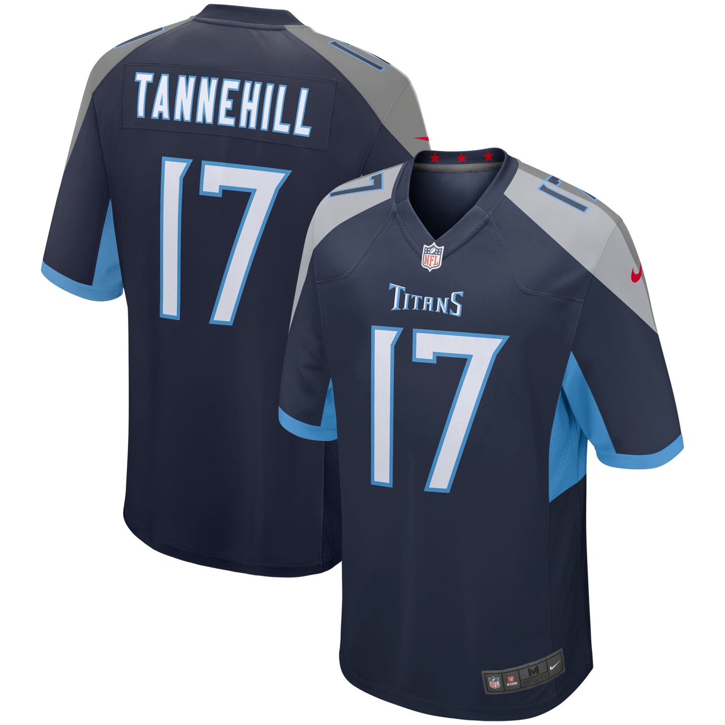 Tennessee Titans Ryan Tannehill Navy Game Player Jersey JS6184