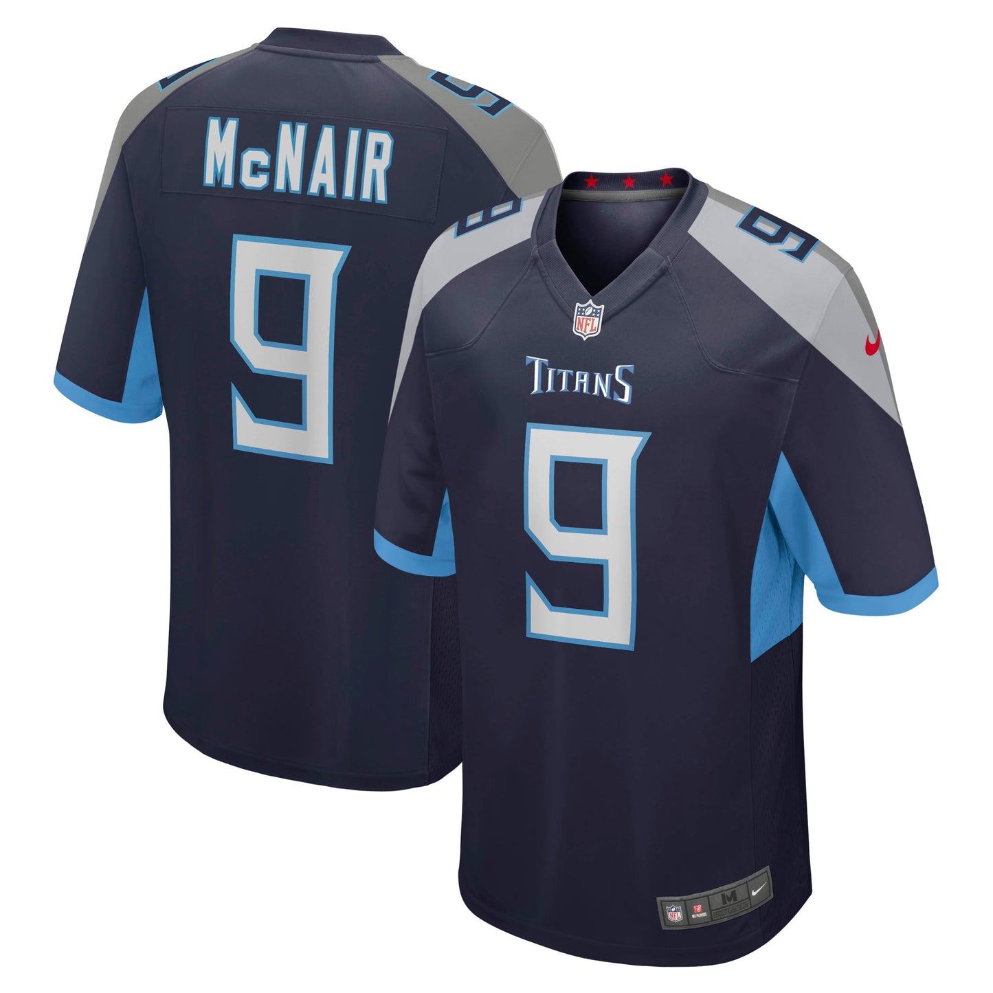 Tennessee Titans Steve McNair Navy Game Retired Player Jersey JS6583
