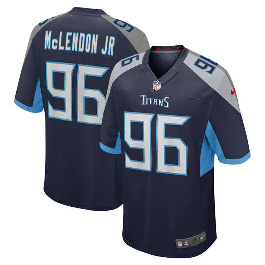 Tennessee Titans TK McLendon Jr. Navy Game Jersey JS5778