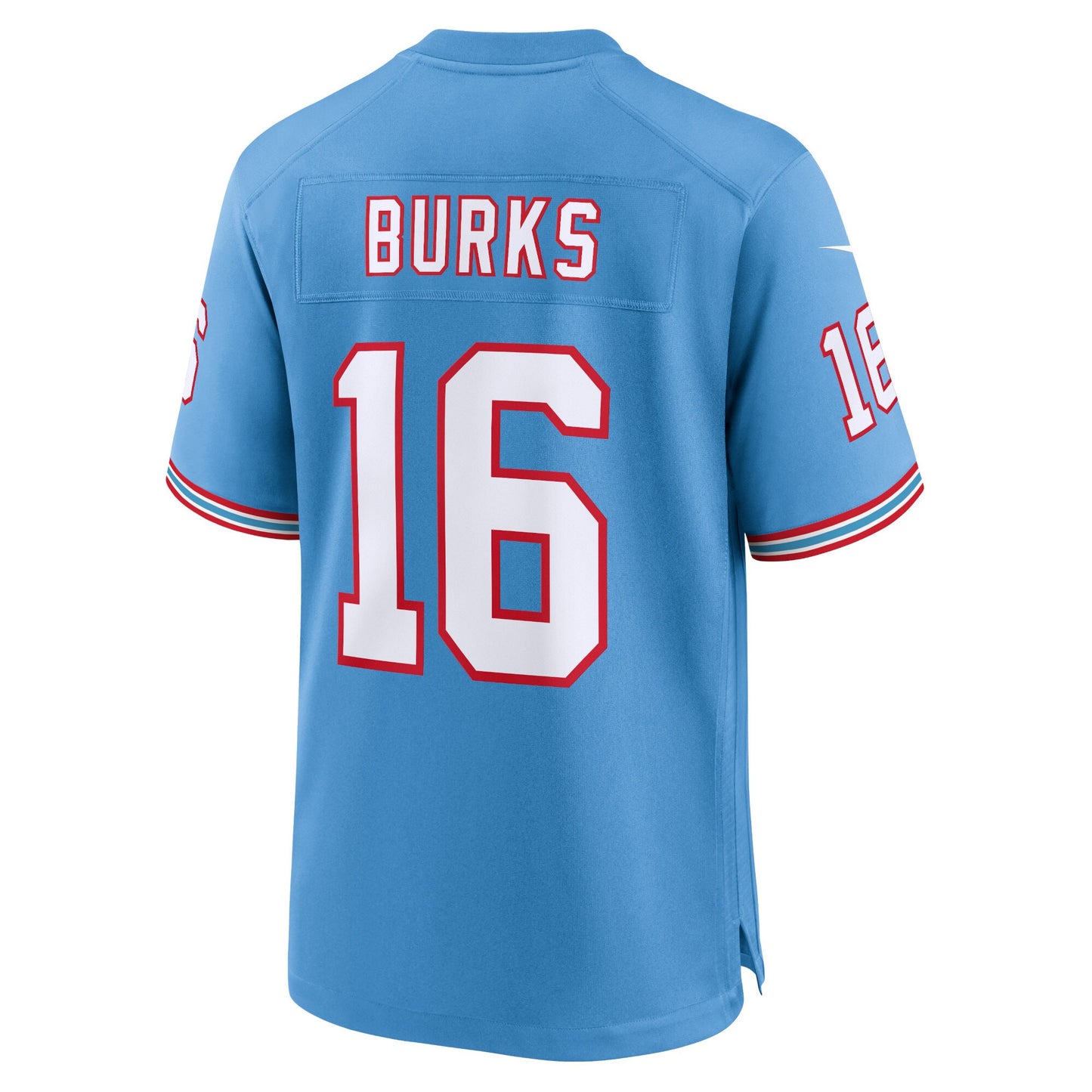 Tennessee Titans Treylon Burks Light Blue Oilers Throwback Alternate Game Player Jersey JS8192
