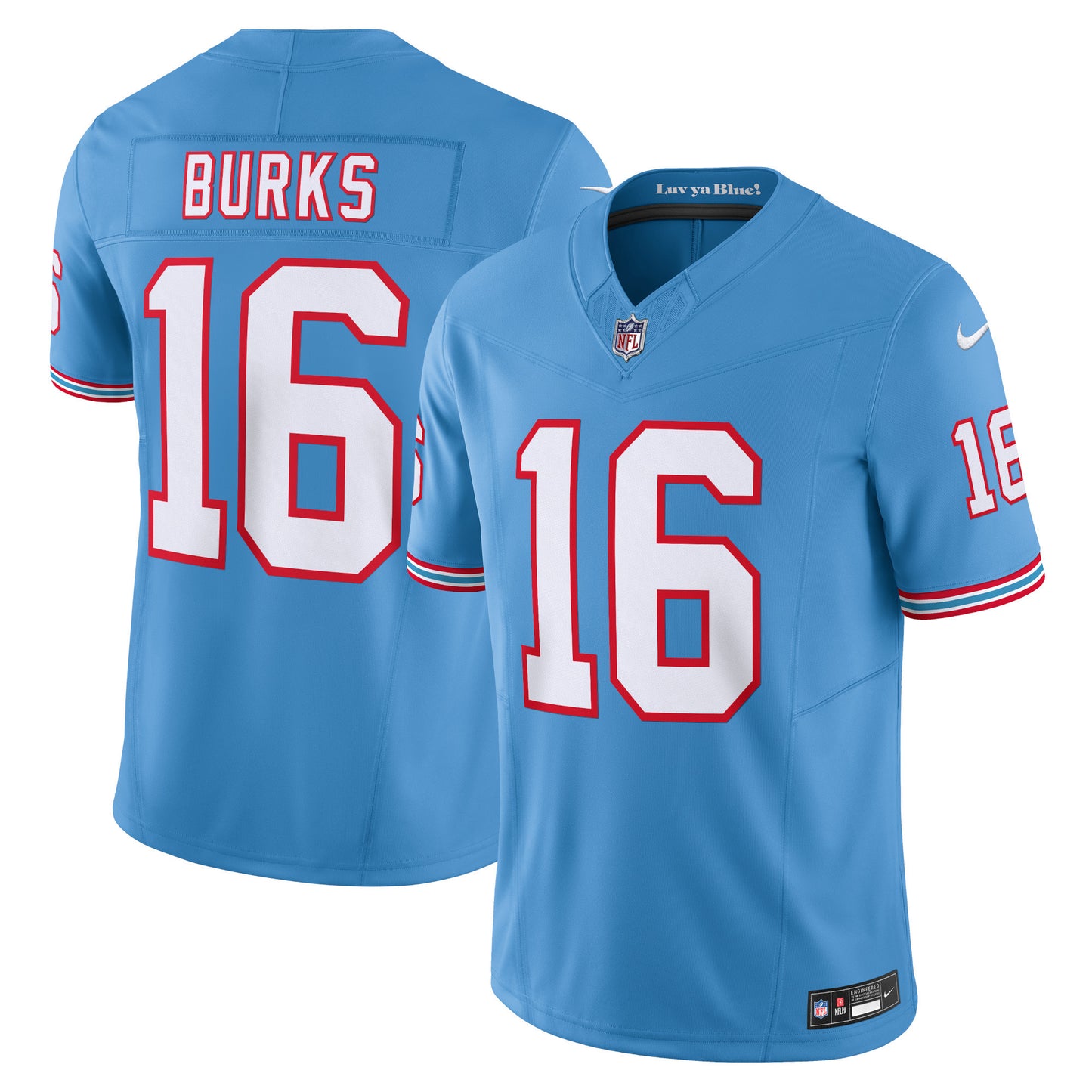Tennessee Titans Treylon Burks Light Blue Vapor F.U.S.E. Limited Jersey JS8687