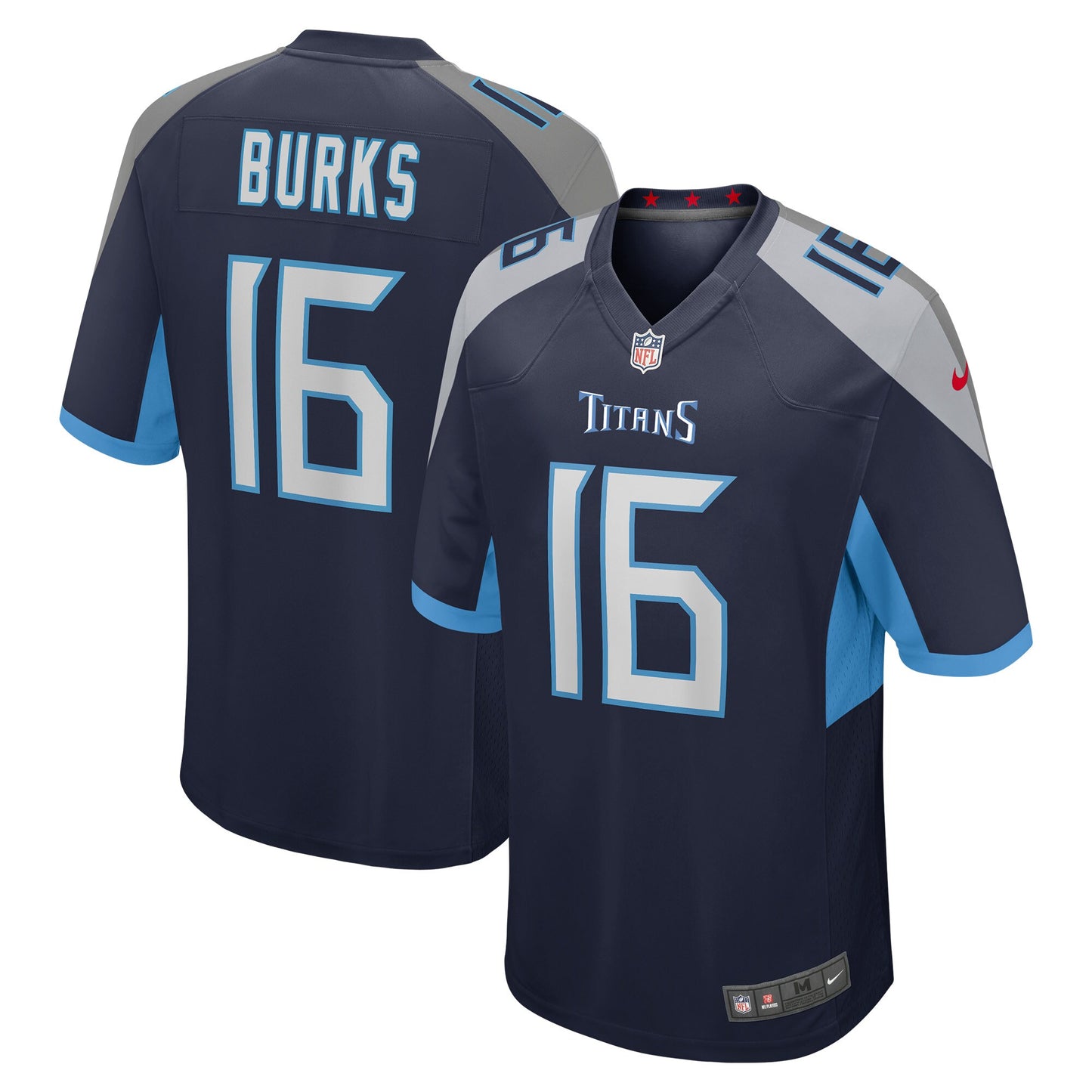 Tennessee Titans Treylon Burks Navy Player Game Jersey JS3270
