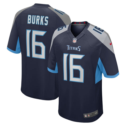 Tennessee Titans Treylon Burks Navy Player Game Jersey JS3270