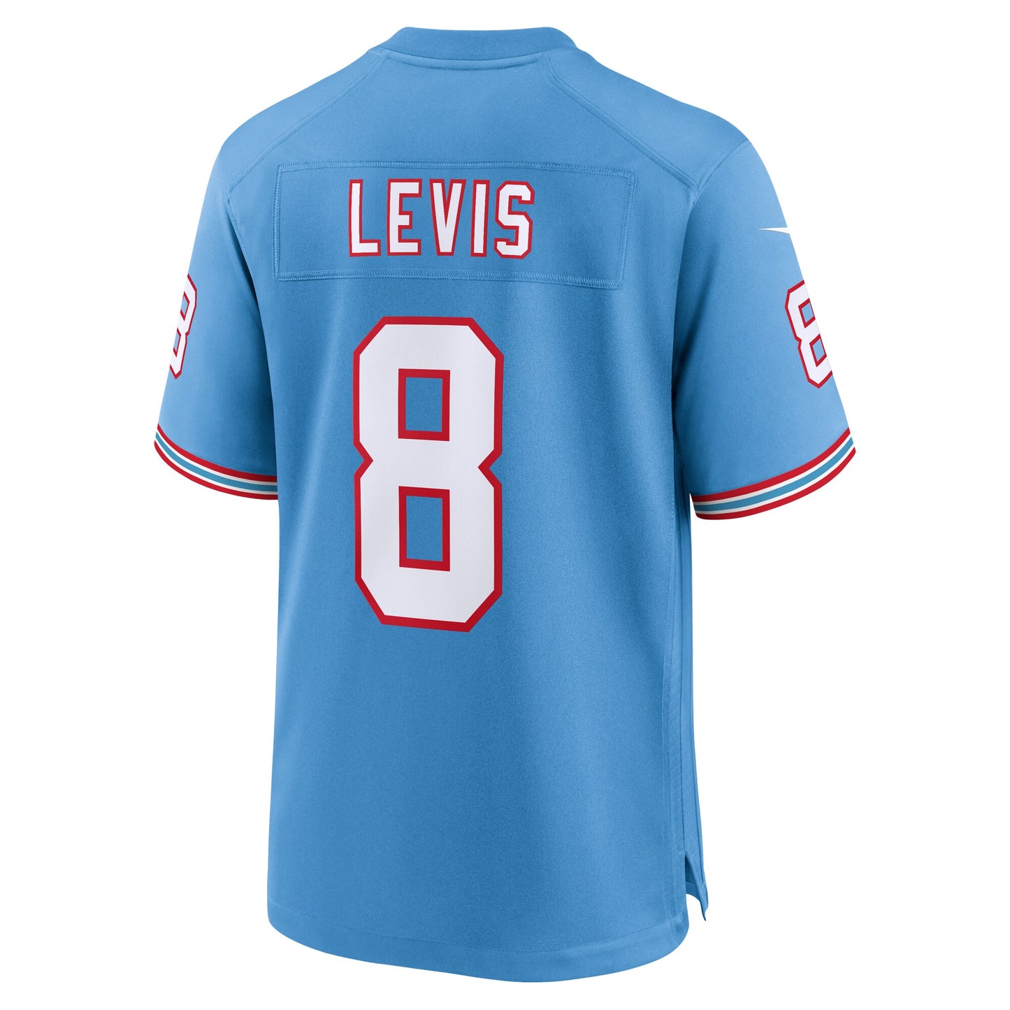Tennessee Titans Will Levis Light Blue Oilers Throwback Player Game Jersey JS7813