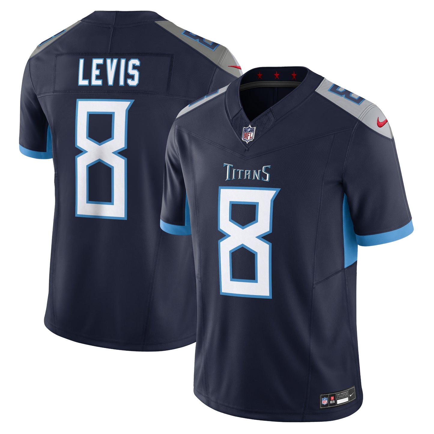 Tennessee Titans Will Levis Navy Vapor F.U.S.E. Limited Jersey JS4331