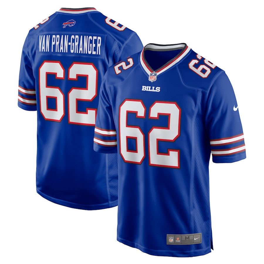 Sedrick Van Pran-Granger 62 Buffalo Bills Game Jersey – Royal JS7882