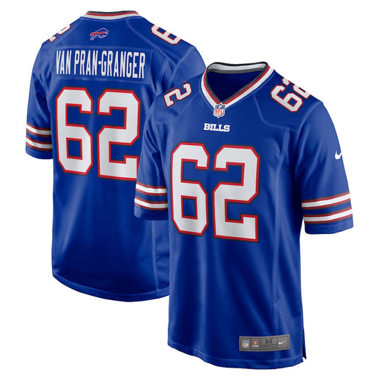 Sedrick Van Pran-Granger 62 Buffalo Bills Game Jersey – Royal JS7882