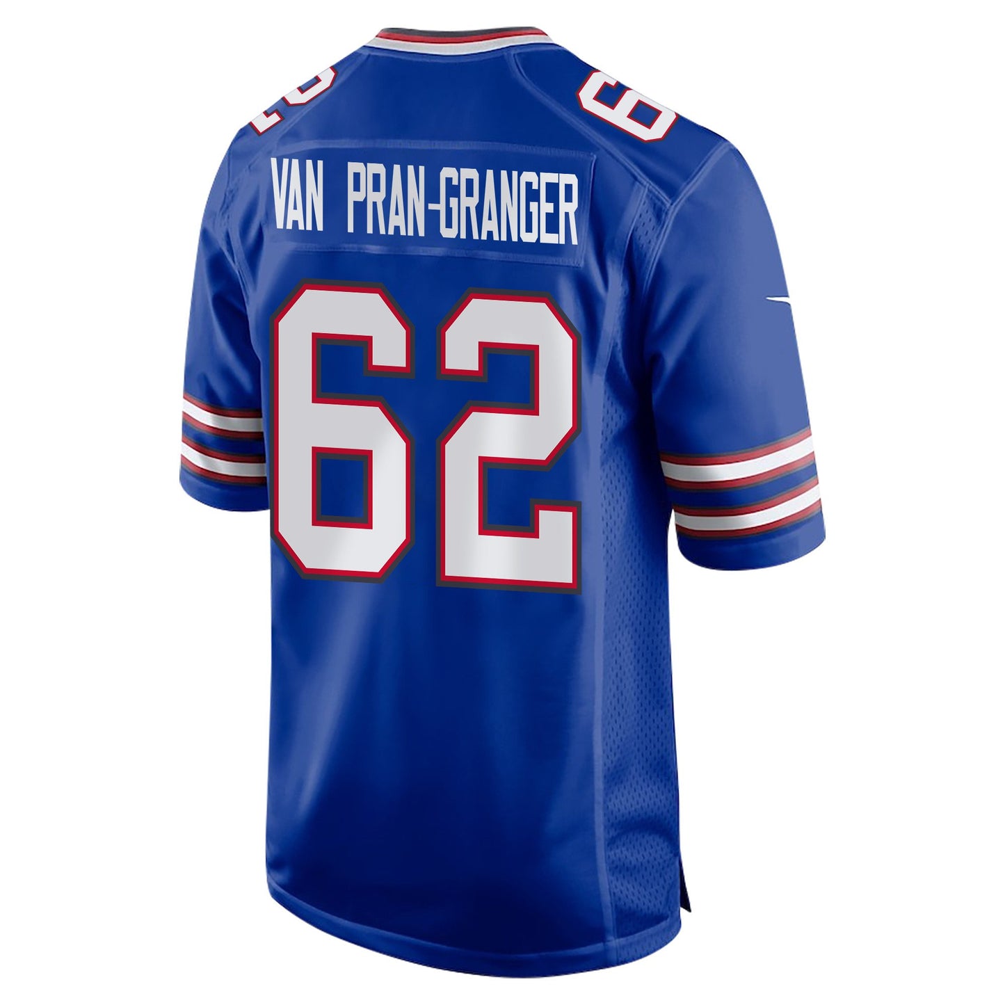 Sedrick Van Pran-Granger 62 Buffalo Bills Super Bowl LIX Champions Patch 'New Orleans Jersey