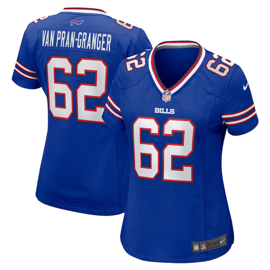 Sedrick Van Pran-Granger 62 Buffalo Bills Game Jersey – Royal JS1594
