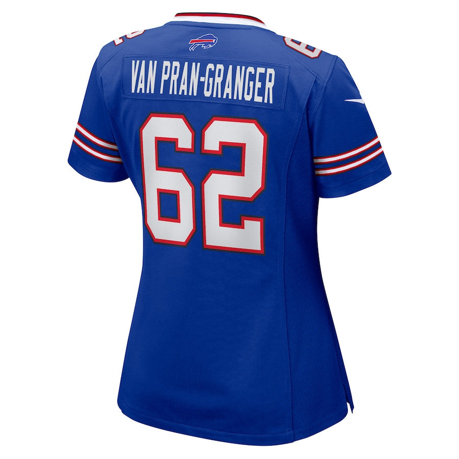 Sedrick Van Pran-Granger 62 Buffalo Bills Game Jersey – Royal JS1594