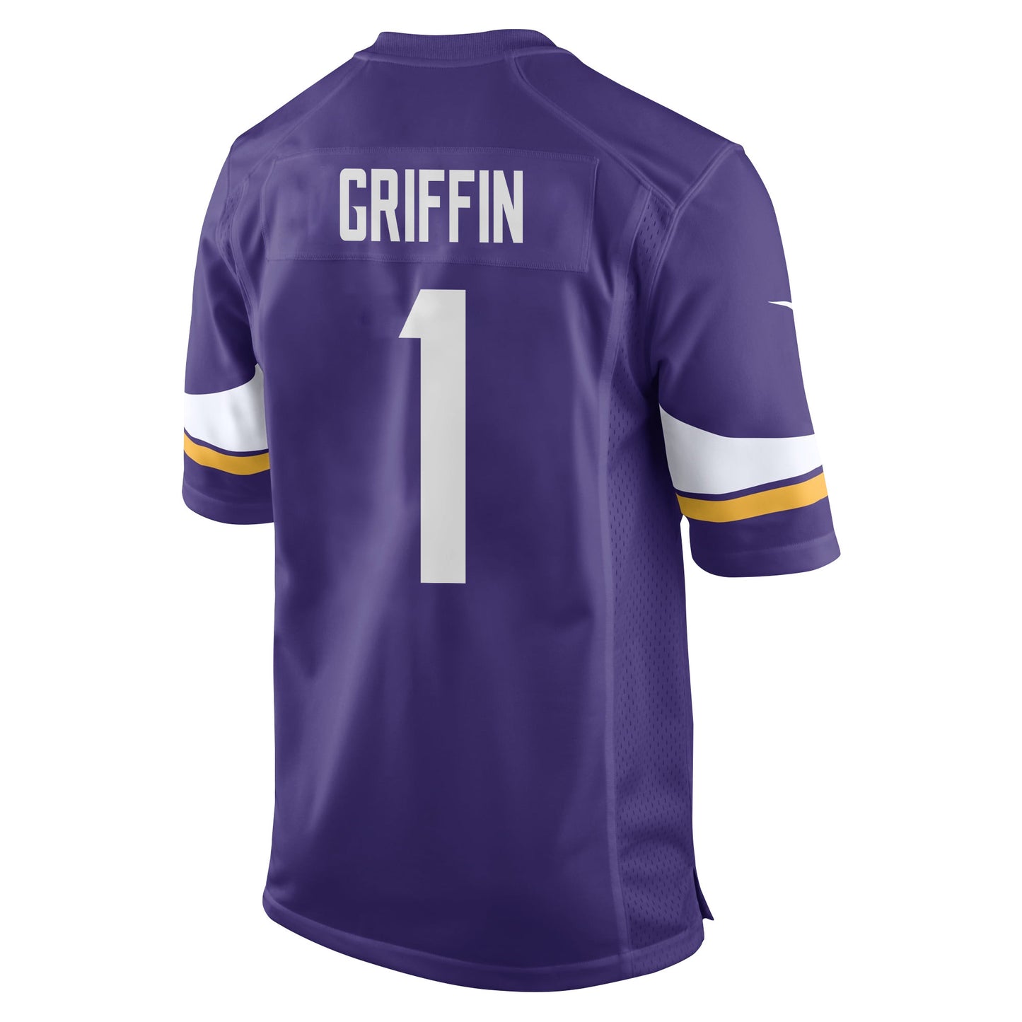 Shaq Griffin 1 Minnesota Vikings Super Bowl LIX New Orleans Patch Game Jersey – Purple JS9950