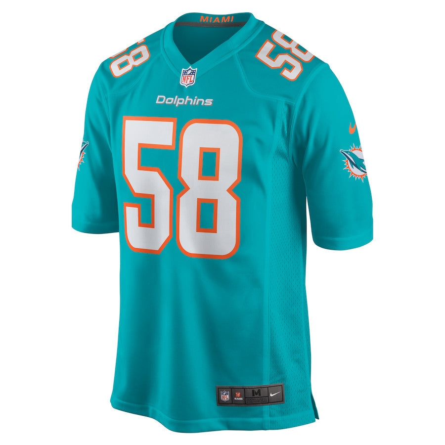 Shaquil Barrett 58 Miami Dolphins Game Jersey – Aqua JS2539