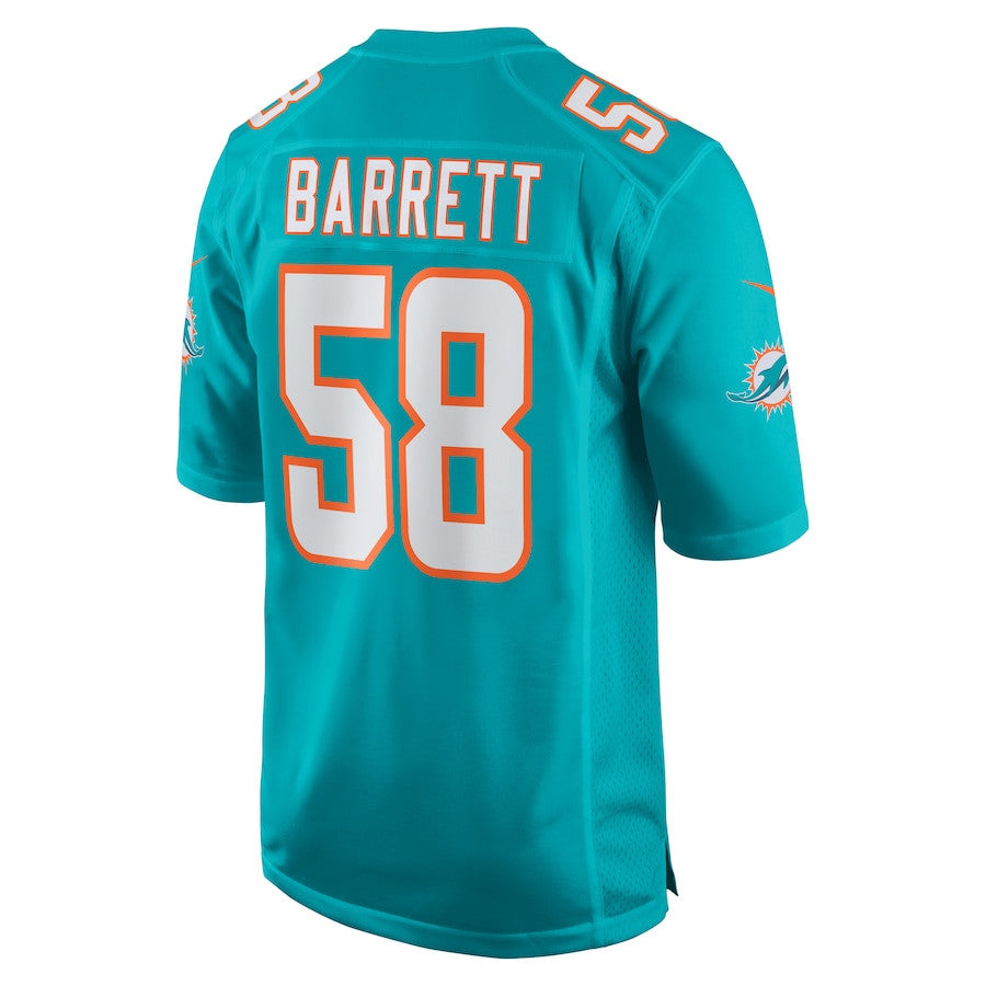 Shaquil Barrett 58 Miami Dolphins Game Jersey – Aqua JS2539
