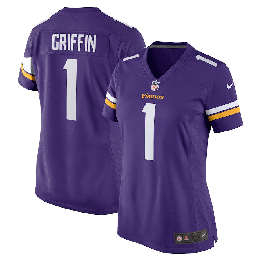 Shaquill Griffin 1 Minnesota Vikings Team Game Jersey – Purple JS1205