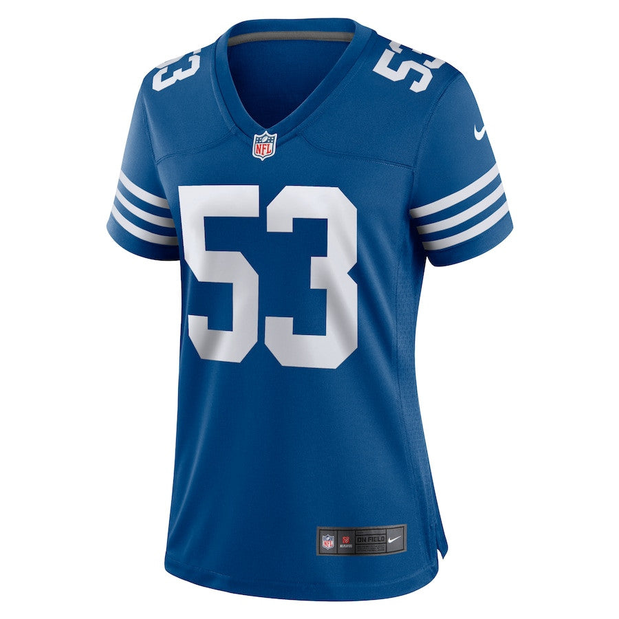 Shaquille Leonard 53 Indianapolis Colts Alternate Game Jersey – Royal JS8695