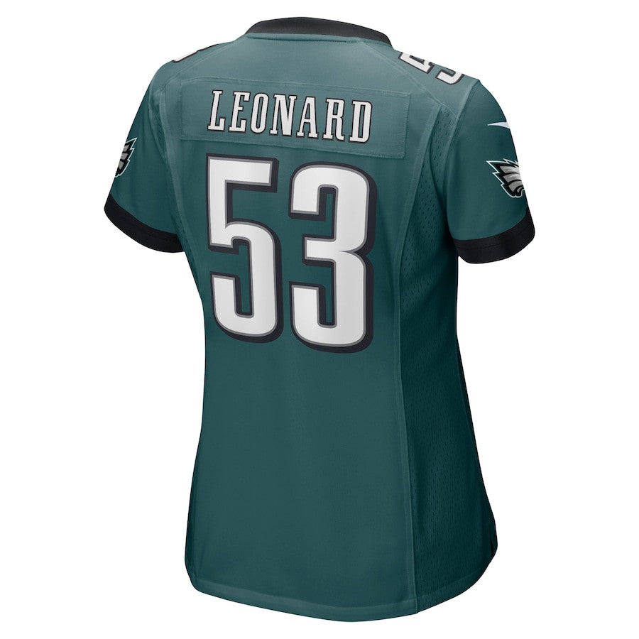 Shaquille Leonard 53 Philadelphia Eagles Game Jersey – Midnight Green JS6915