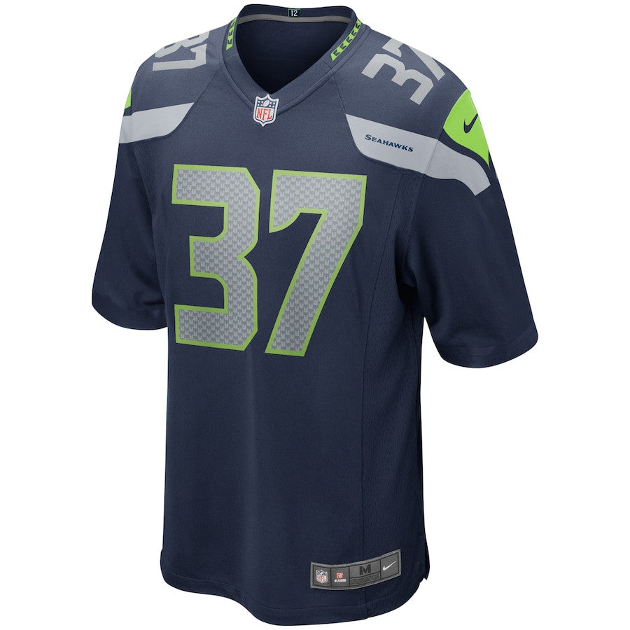 Shaun Alexander 37 Seattle Seahawks Game Retired Jersey – College Navy JS5182