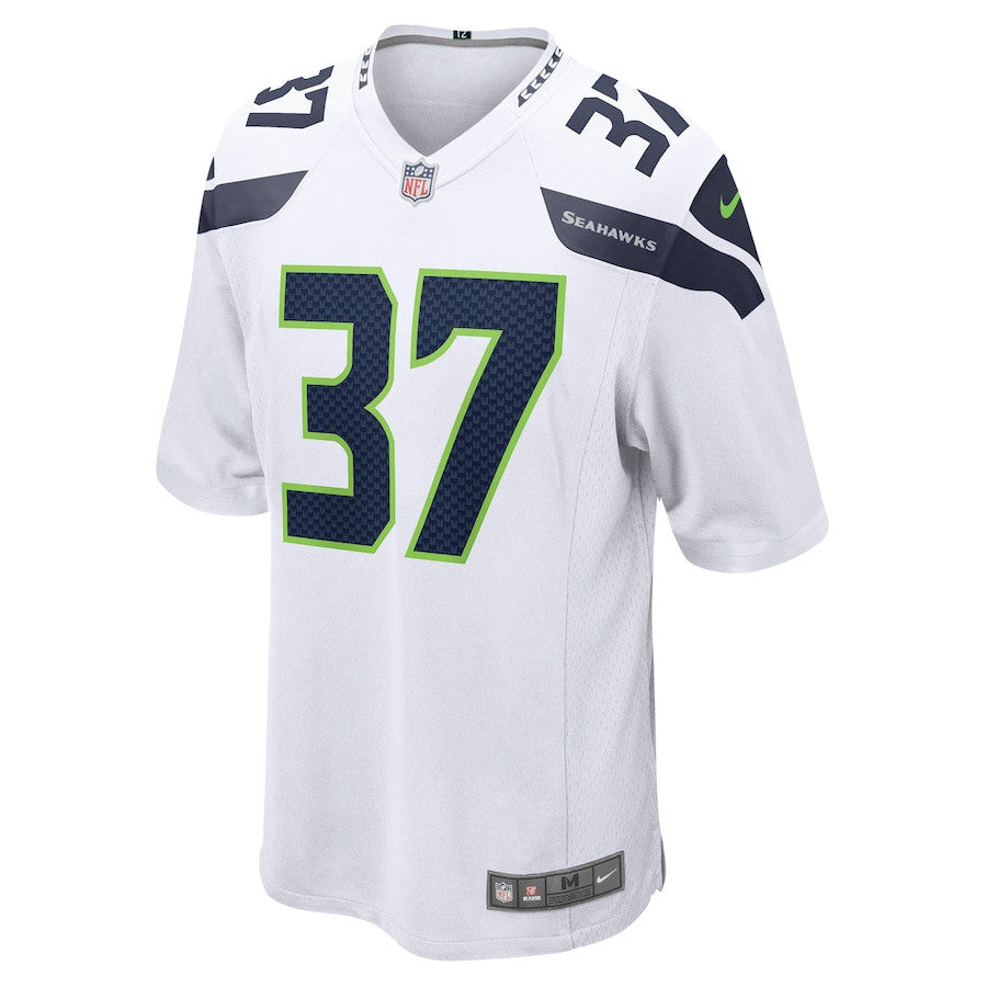 Shaun Alexander 37 Seattle Seahawks Retired Game Jersey – White JS6218