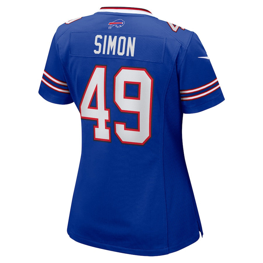 Shayne Simon 49 Buffalo Bills Game Jersey – Royal JS7180