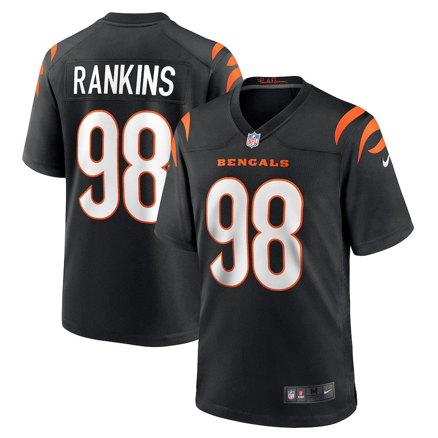 Sheldon Rankins 98 Cincinnati Bengals Game Jersey – Black JS6640