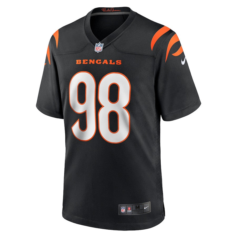 Sheldon Rankins 98 Cincinnati Bengals Game Jersey – Black JS6640