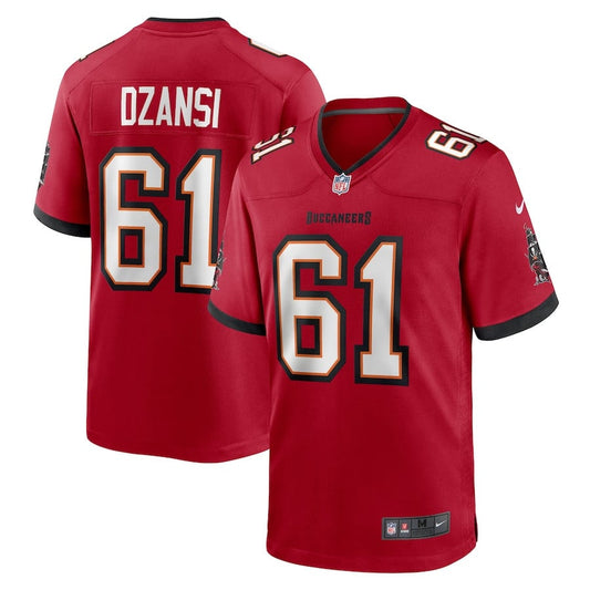 Silas Dzansi 61 Tampa Bay Buccaneers Game Jersey – Red JS5586