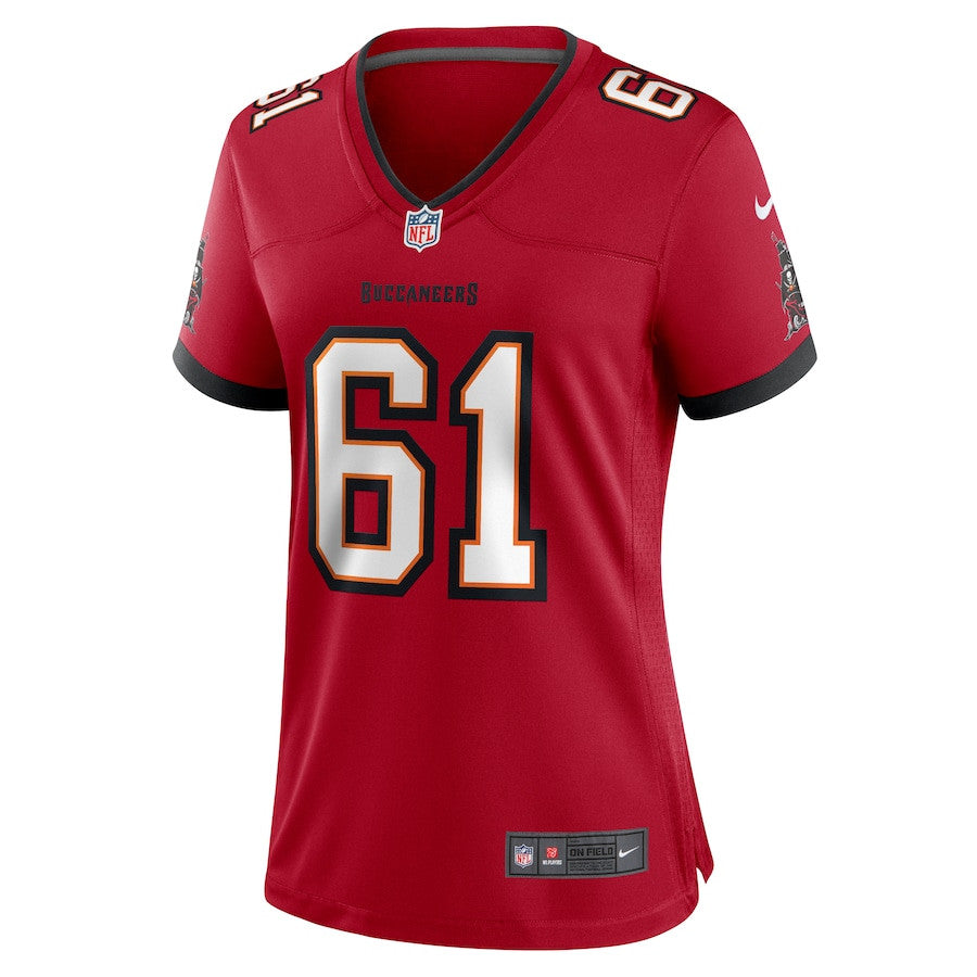 Silas Dzansi 61 Tampa Bay Buccaneers Game Jersey – Red JS4476