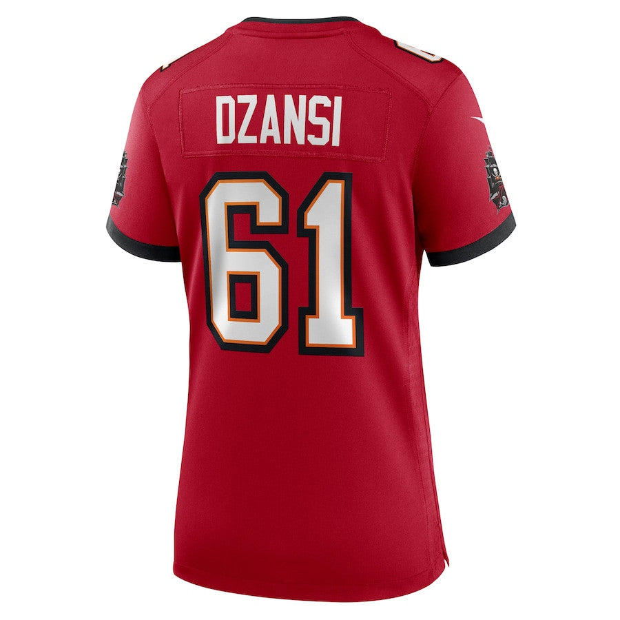 Silas Dzansi 61 Tampa Bay Buccaneers Game Jersey – Red JS4476