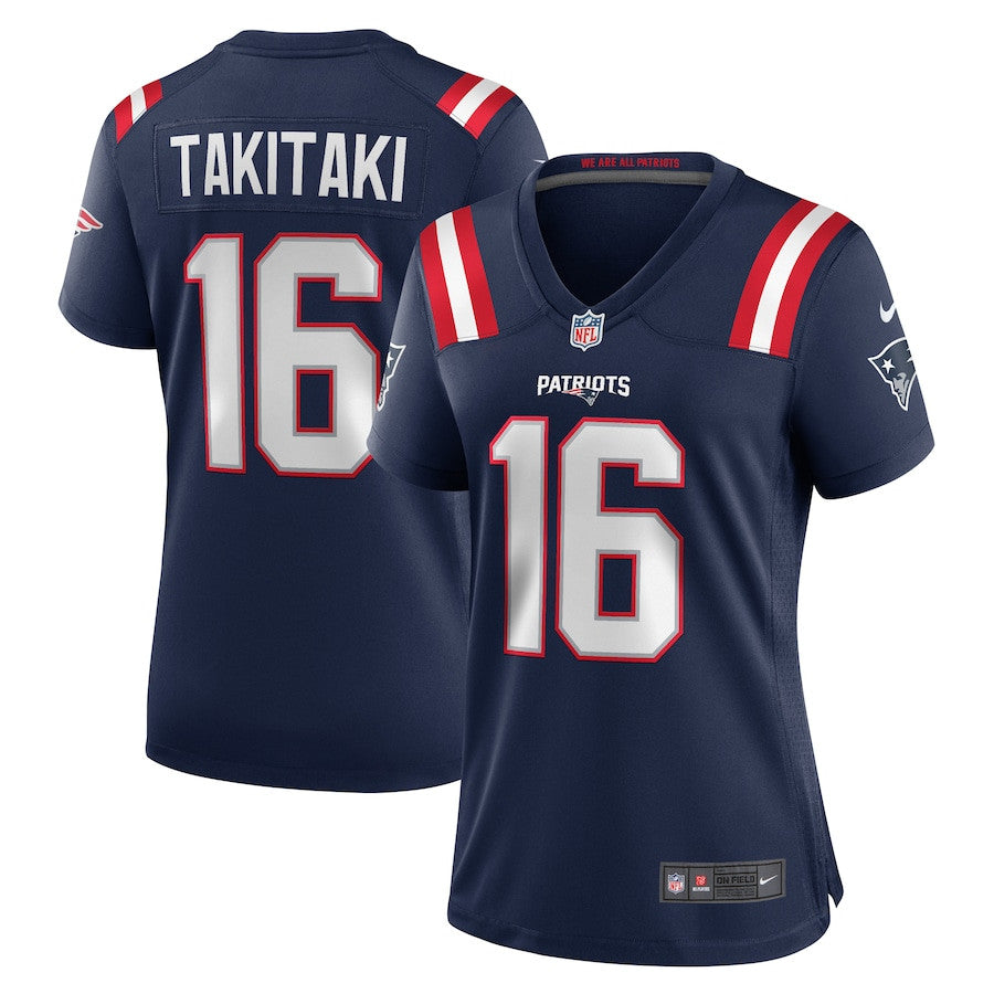 Sione Takitaki 16 New England Patriots Team Game Jersey – Navy JS8819