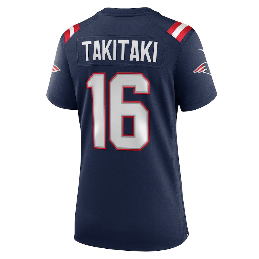 Sione Takitaki 16 New England Patriots Team Game Jersey – Navy JS8819
