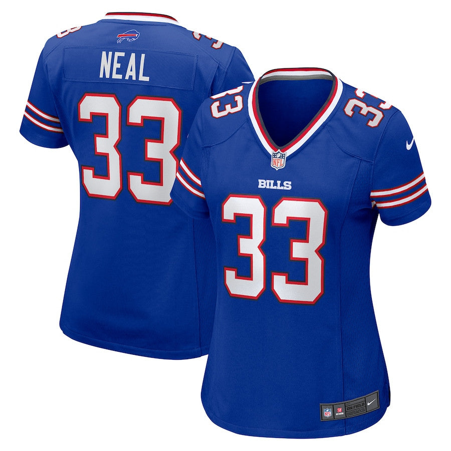 Siran Neal 33 Buffalo Bills Game Jersey – Royal JS2548