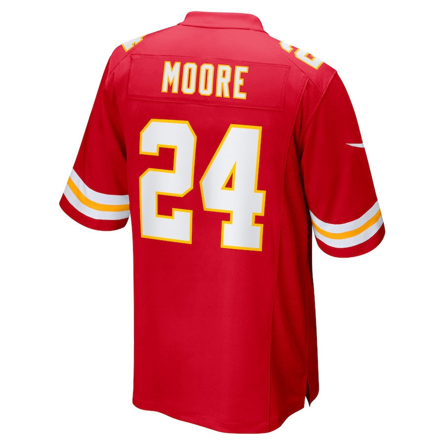 Skyy Moore #24 Kansas City Chiefs Super Bowl LIX Jersey – – Red JS2711