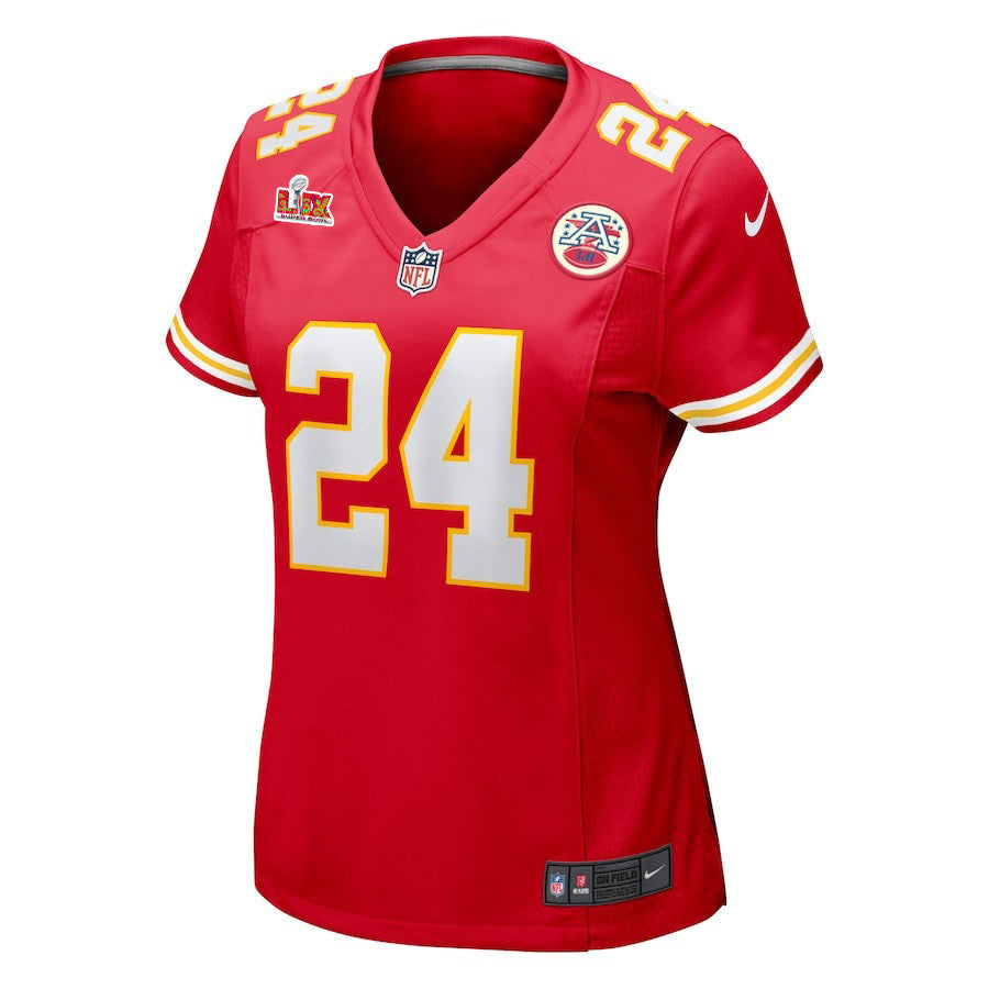 Skyy Moore #24 Kansas City Chiefs Super Bowl LIX Jersey – Red JS8472