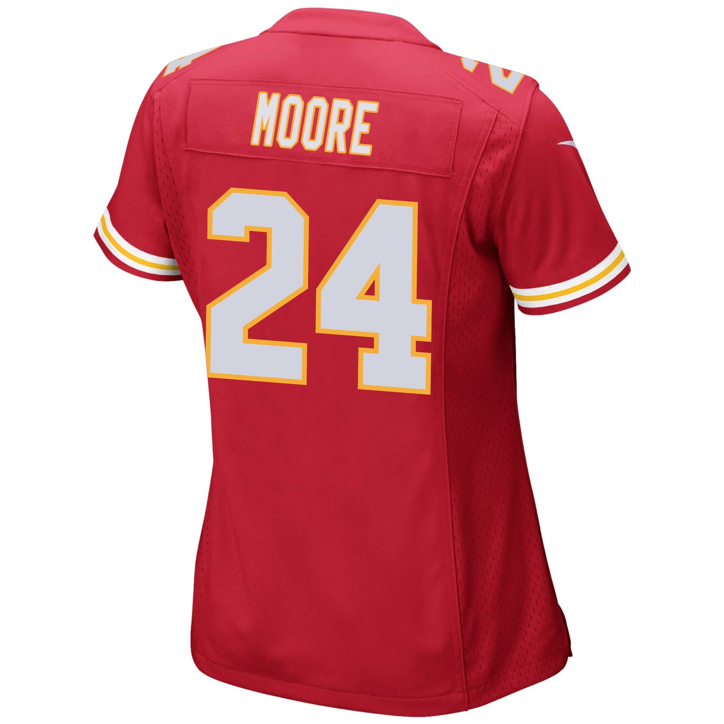Skyy Moore 24 Kansas City Chiefs Super Bowl LVIII Champions 4X Game Jersey – Red JS3244