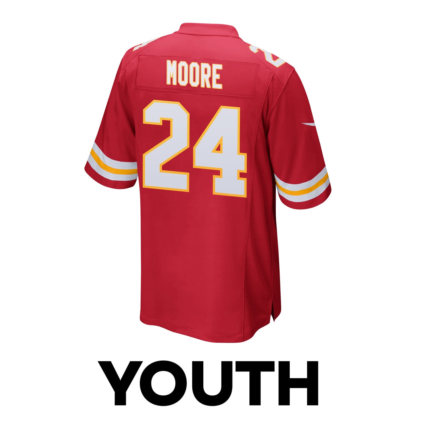 Skyy Moore 24 Kansas City Chiefs Super Bowl LVIII Champions 4X Game Jersey – Red JS5990