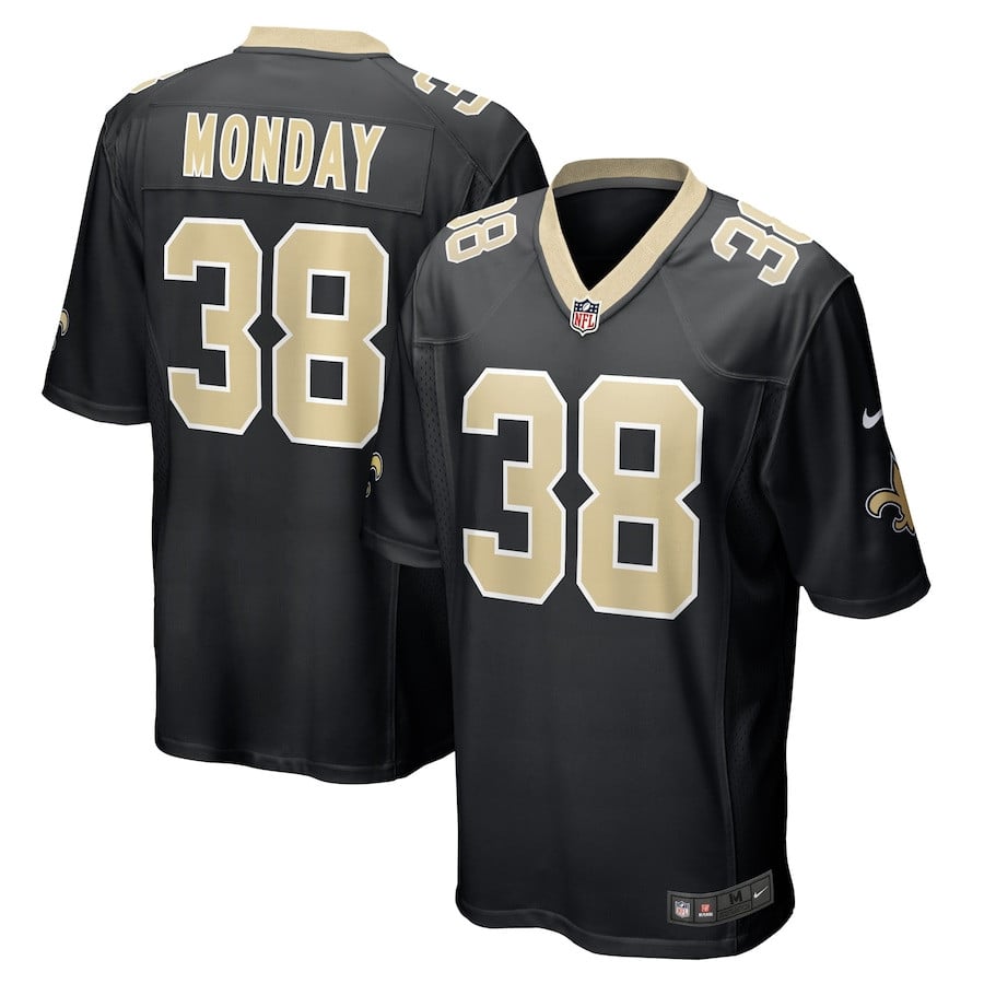 Smoke Monday 38 New Orleans Saints Game Jersey – Black JS2514