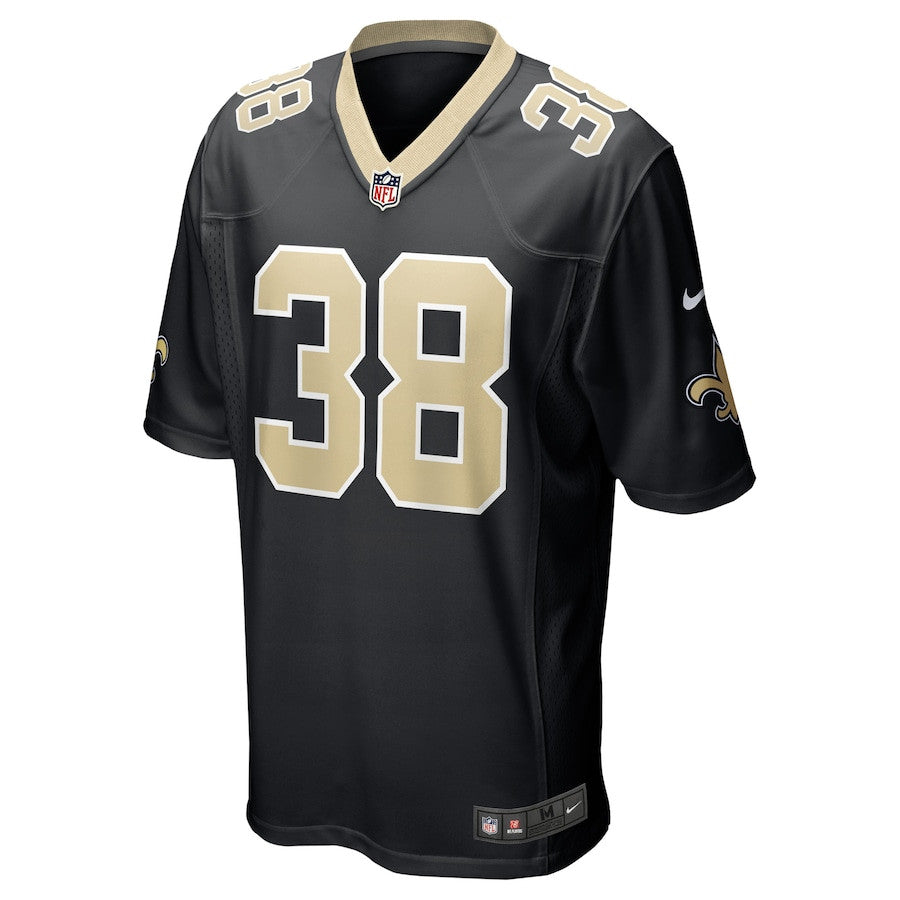 Smoke Monday 38 New Orleans Saints Game Jersey – Black JS2514