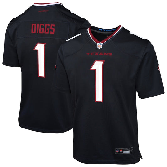 Stefon Diggs 1 Houston Texans Team Player Game Jersey – Navy JS2385