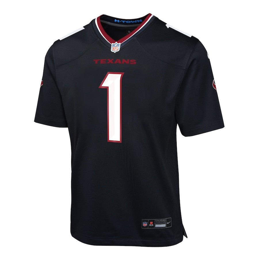 Stefon Diggs 1 Houston Texans Team Player Game Jersey – Navy JS2385