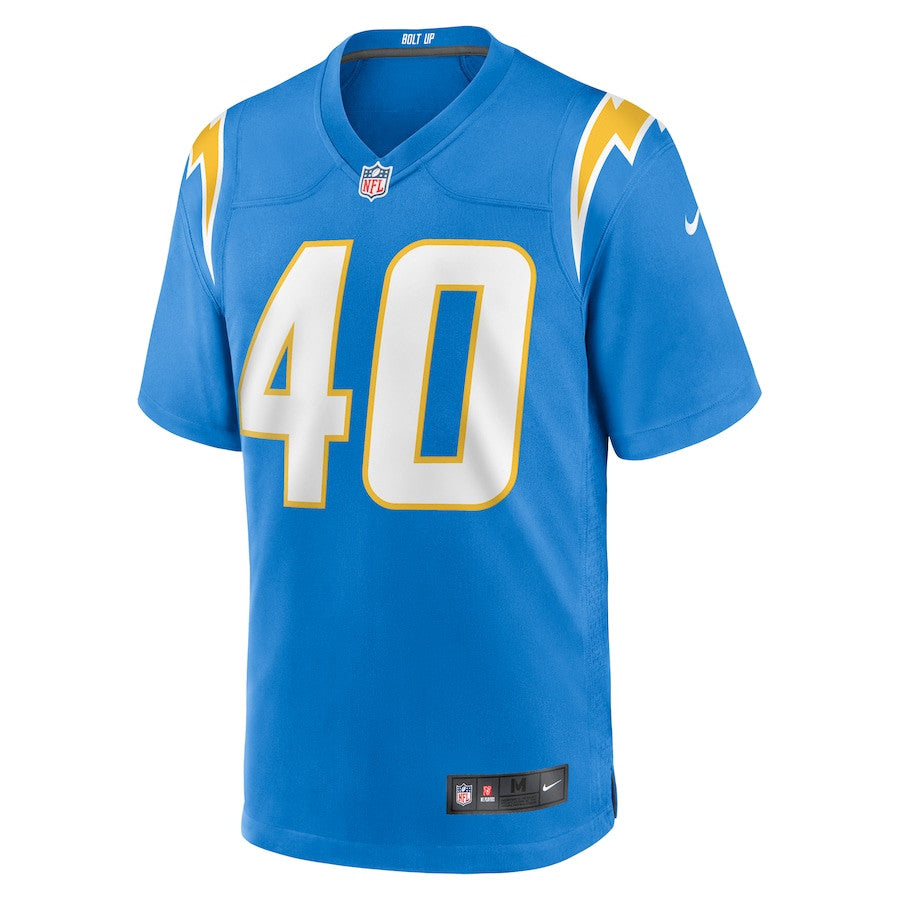 Stephen Anderson 40 Los Angeles Chargers Game Jersey – Powder Blue JS8766