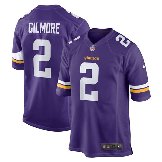 Stephon Gilmore 2 Minnesota Vikings Game Jersey – Purple JS4912