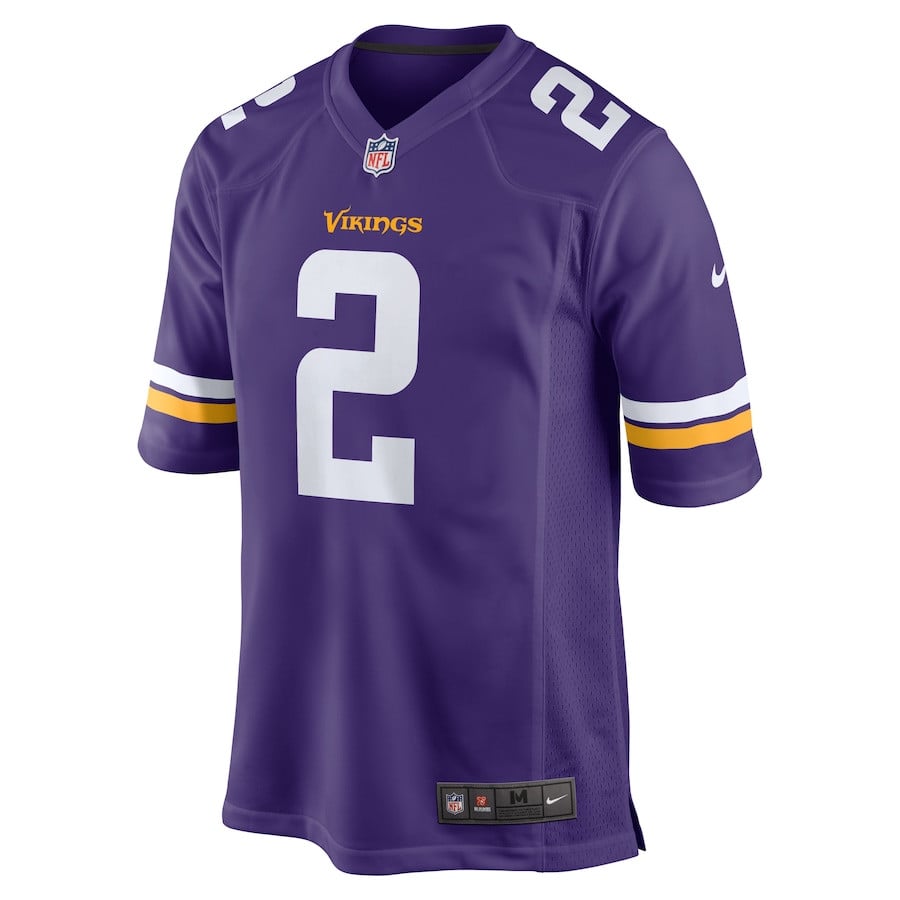 Stephon Gilmore 2 Minnesota Vikings Game Jersey – Purple JS4912