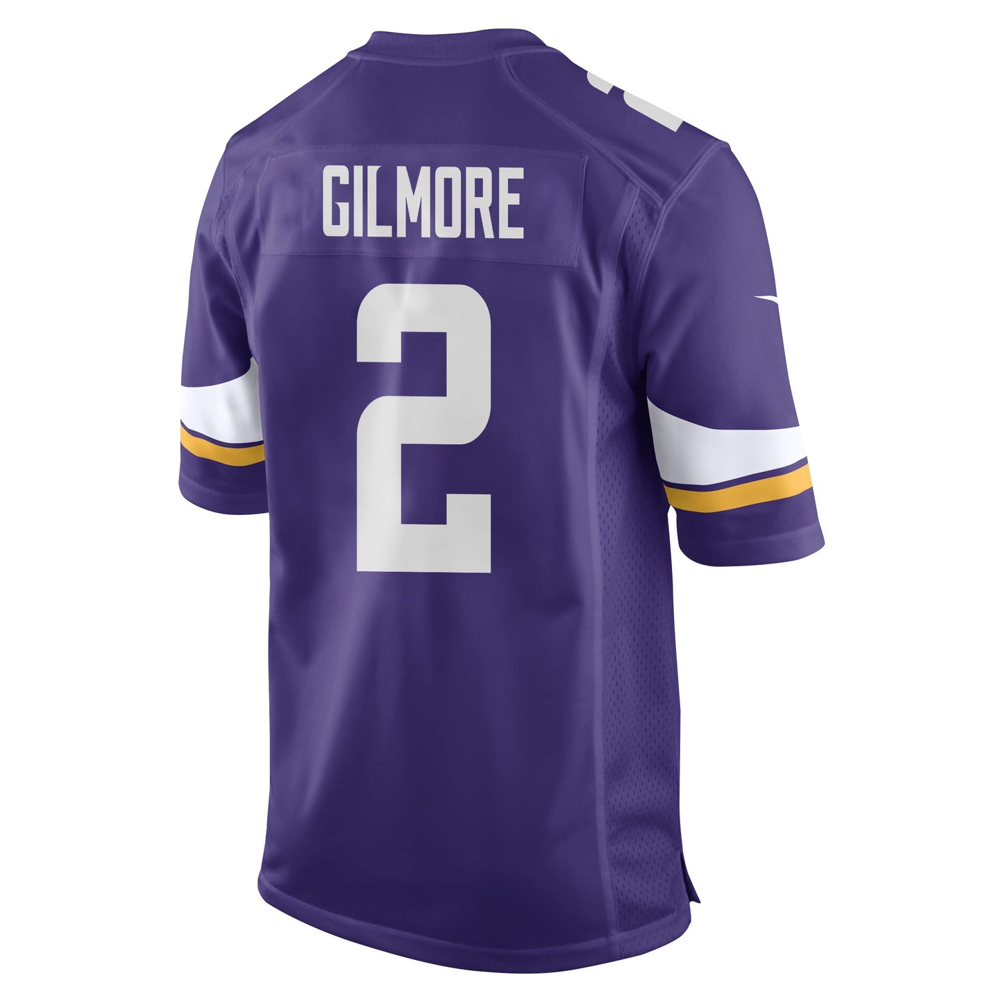 Stephon Gilmore 2 Minnesota Vikings Super Bowl LIX New Orleans Patch Game Jersey – Purple JS9401