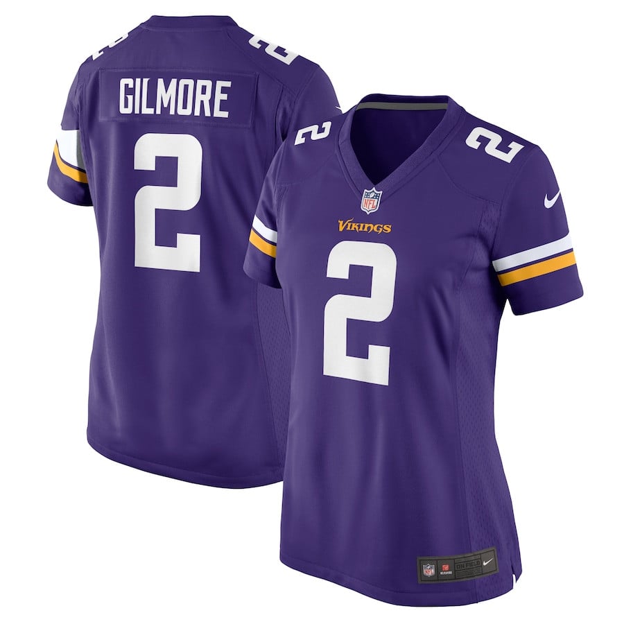 Stephon Gilmore 2 Minnesota Vikings Game Jersey – Purple JS7253