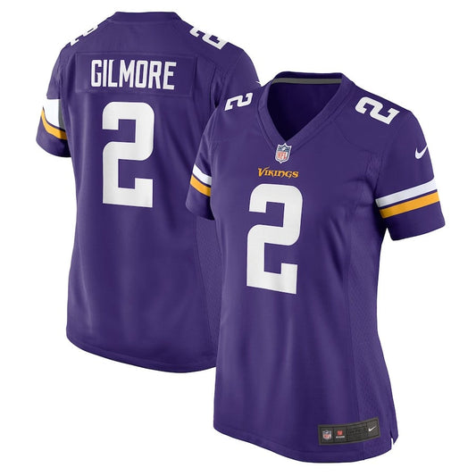 Stephon Gilmore 2 Minnesota Vikings Game Jersey – Purple JS7253