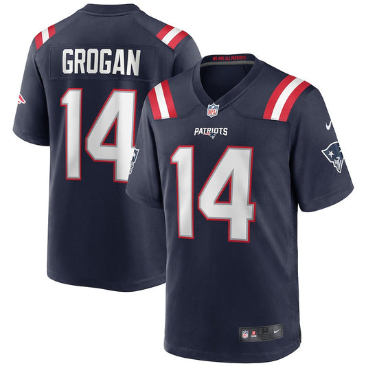 Steve Grogan 14 New England Patriots Game Retired Jersey – Navy JS2274