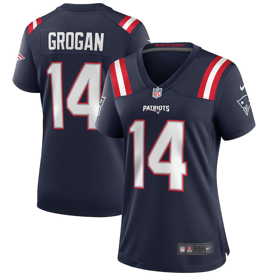 Steve Grogan 14 New England Patriots Game Retired Jersey – Navy JS5673