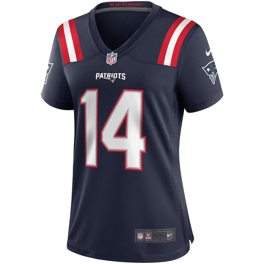 Steve Grogan 14 New England Patriots Game Retired Jersey – Navy JS5673